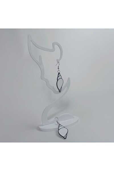 TERARYUM SEPETİM 3D Design Seashell Earrings
