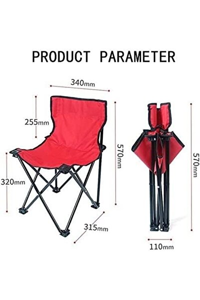 Türkiye Outdoor Camp Chair Outdoor Beach Fishing Stools Lightweight Camping Hiking Chair Portable Garden Cha