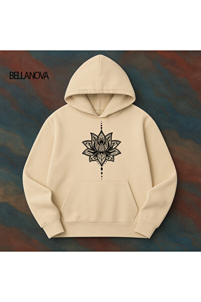 bellanova Κορυφαίας ποιότητας Unisex Φούτερ με κουκούλα και 3 κλωστές