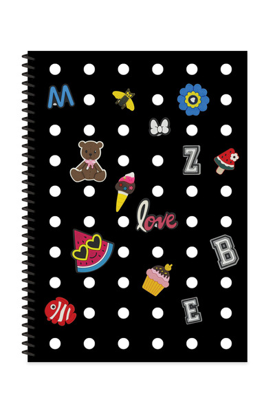 KESKİN COLOR A4 80 Yp. Striped Pp Cover Spiral Notebook Elementary Notebook
