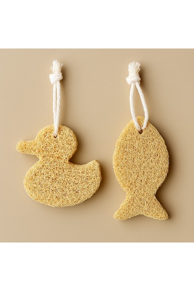 Lobya كوitu 2 قطعة من ألياف اليقطين الطبيعية