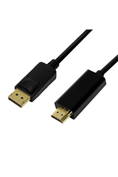 LogiLink Cablu CV0128, DisplayPort - HDMI, 4K/30 Hz, 3m, Negru