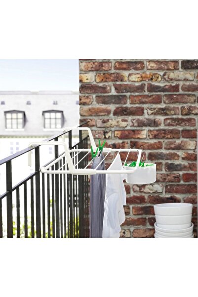 IKEA QUİCK Çamaşır Kurutma Askılığı Genişlik 77 Cm Kurutmalık Balkon Kenarı M...