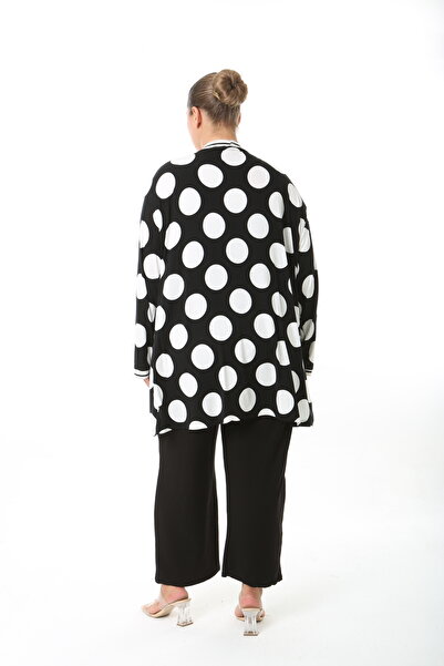 XL Modam Women's Lycra Viscose Patterned Large Size Cardigan