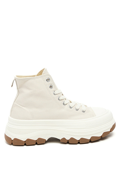 R&B Canvas Lace Up Ankle Boots