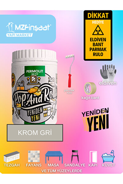 MZF PERMOLİT Yeni Nesil Dönüşüm Boyası Beyaz - Dolap-fayans-cam-plastik-ahşap...