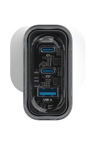 Momax 1-Charger Flow Plus PD 80W 3 Ports Gan Wall Charger - White