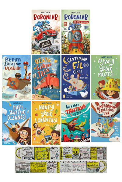 Timaş Çocuk Mert Arık 10 Kitap Set /Robonlar-Benim Zürafam Uçabilir-Naneyi Ye...