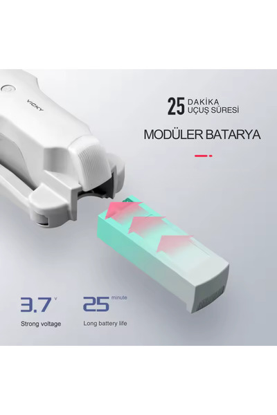 giffy Katlanabilir Full HD Fotoğraf Video Çekebilen Drone 20-25 Dakika Uçuş Süresi Kutulu Şarjlı Kumandalı