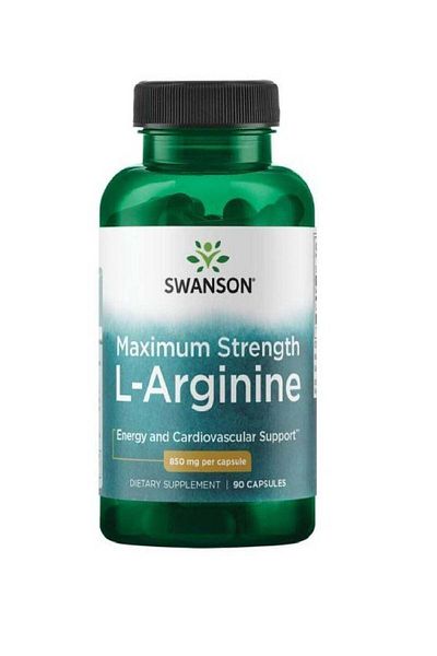 SWANSON Maximum Strength L-Arginine 850 mg Capsule 90