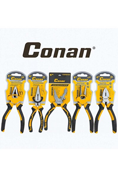 CONAN مجموعة كماشة احترافية - 5 قطع، 6 بوصات (160 مم)