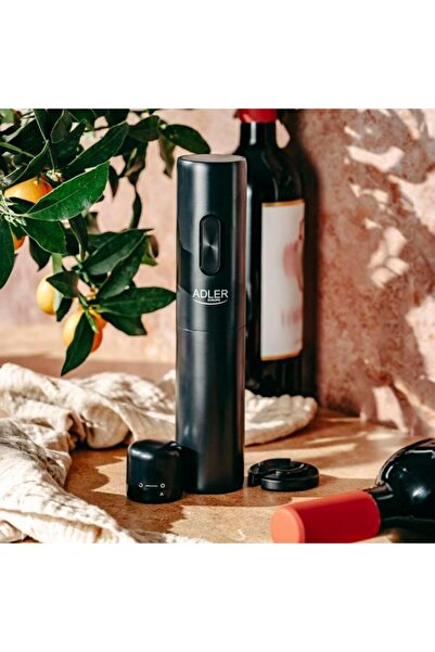 adler Electric corkscrew AD 4509, 20-24 mm, Foil cutter, Black