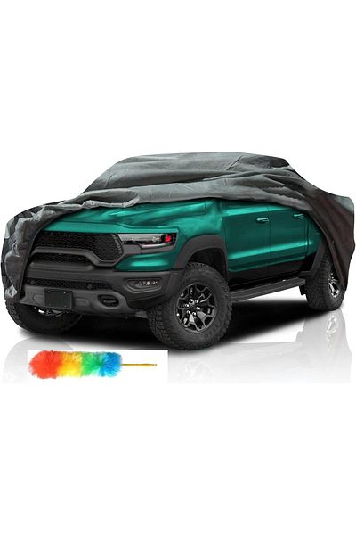 CFT Waterproof Car Cover- 6-Layer Protection, Driver Zipper Door, Trunk Door Zipper & Windproof Bands, N