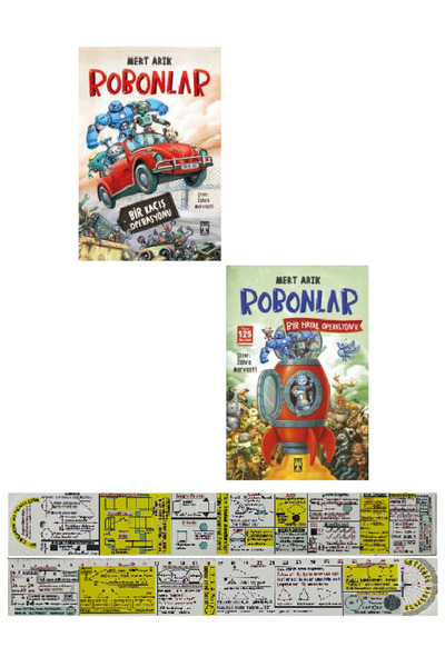 Genç Timaş Robonlar Bir Kaçış Operasyonu + Bir Hayal Operasyonu 2 Kitap Set M...