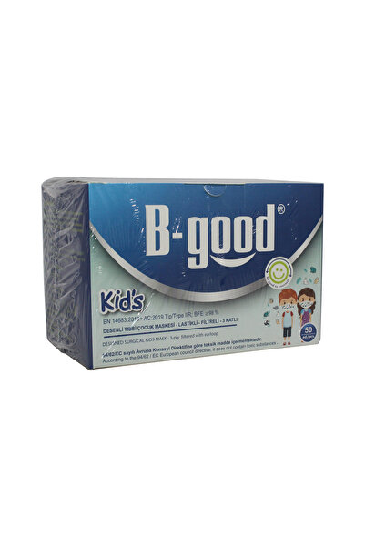 B-GOOD Maske Desenli Çocuk 50'Li