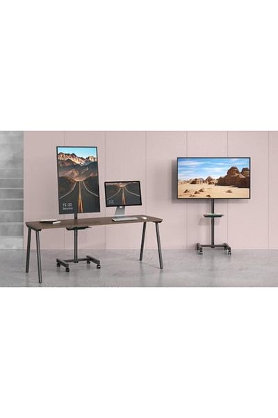 HAMOOD TV SA Classic Tiltable and Rotatable TV Stand for Flat and Curved Screens 13-50 Inches, HMD-1511