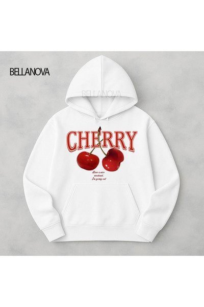 bellanova Κορυφαίας ποιότητας Unisex Φούτερ με κουκούλα και 3 κλωστές