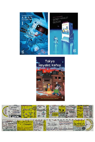 Yuzu Kitap Gezegen Gezgini + Gökevi Hayalet Gezileri + Tokyo Hayalet Kafesi 3...