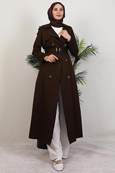 giz astore Mari Trençkot Acı Kahve