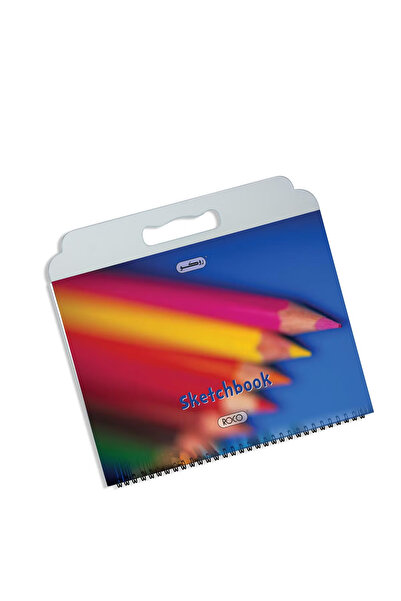 Roco دفتر رسم مثقوب بمقبض - 110 جرام/م2 أبيض، 16 ورقة