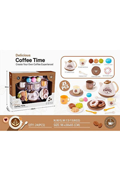 rexa وقت القهوة – مجموعة لعب مكونة من 21 قطعة