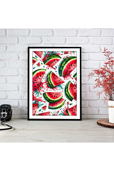 woodsia Tablou cu poster din lemn MDF cu aspect de cadru dintr-o singură buca...