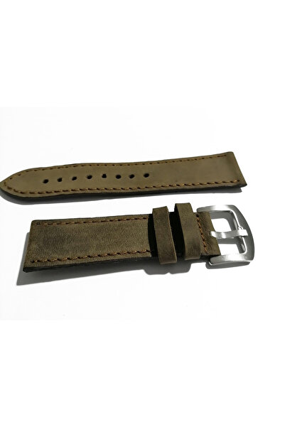 FADO & Fossil Compatible Gray Leather Watch Band 22 mm (276)