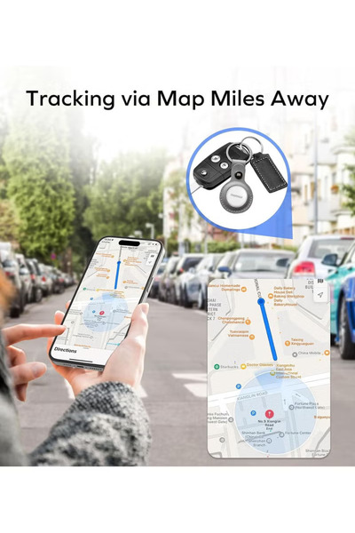 Momax PinTag Apple Find My Tracker – White,compact Bluetooth tracker help Find Location