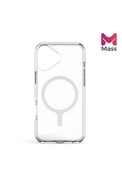 Mass كفر كرستال كلير ماق سيف الشفاف للأيفون 16 من ماس