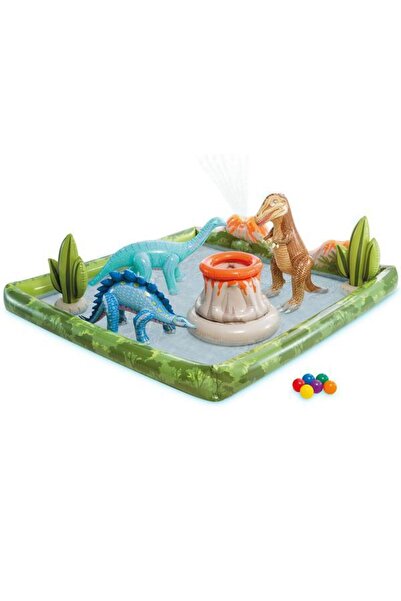 Intex Piscină gonflabilă - Jurassic Adventure, 201 x 201 x 36 cm