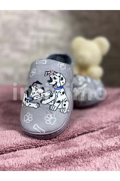 Intisimo Children's Slippers, 101 Dalmatians, Warm, Grey - 30