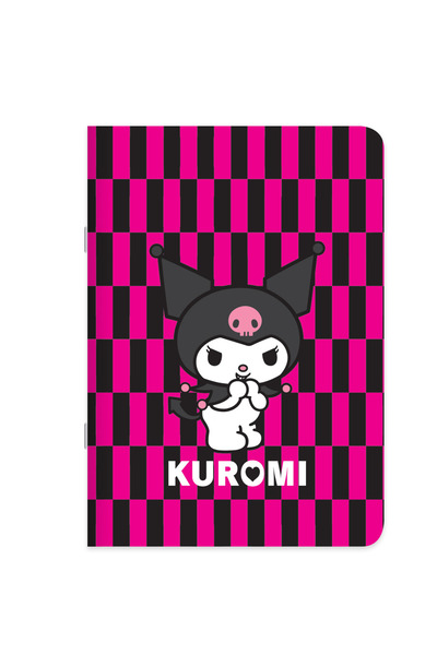 KESKİN COLOR Licensed Kuromi 18.5X26 cm 40 Sheets Lined Sticker Wire Stitched Notebook