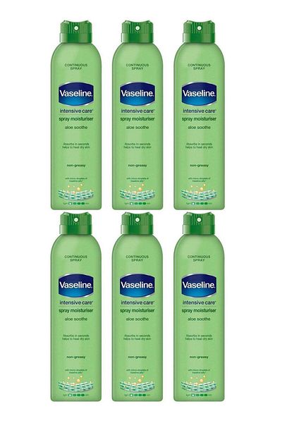 Vaseline Intensive Care Aloe Soothe Spray 190ml (Pack of 6)