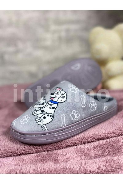 Intisimo Children's Slippers, 101 Dalmatians, Warm, Grey - 30