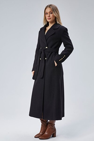 Bolivente Dámský kabát s pravidelným lemováním na knoflíky