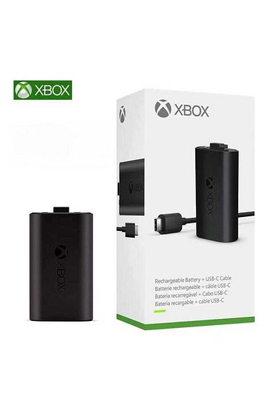MICROSOFT Xbox Play and Charge Kit Rechargeable Battery With USB Type-C Cable Black