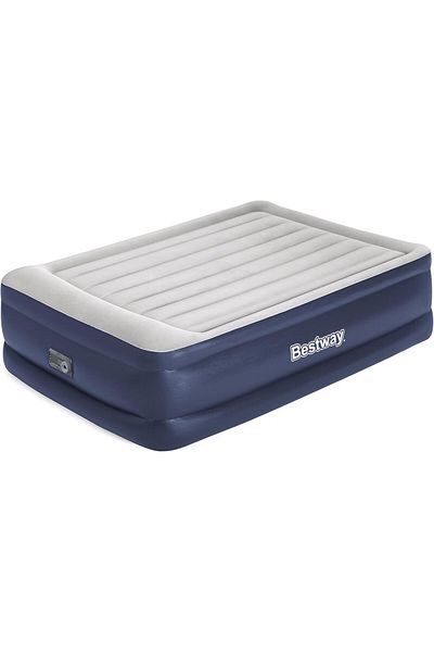 BESTWAY 80" x 60" x 22"/2.03m x 1.52m x 56cm Tritech Airbed Queen Built-in AC Pump