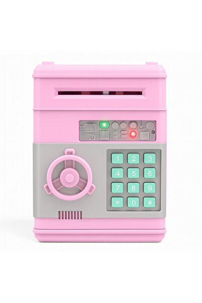 rexa خزنة ألعاب بنك الأرقام مع لوحة مفاتيح وفتحة للعملات المعدنية - خزنة توفير أموال للأطفال