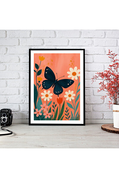 woodsia Tablou cu poster din lemn MDF cu aspect de cadru dintr-o singură buca...