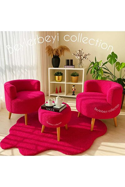 BEYLERBEYİ köşe takımı,Çay Seti İkili Koltuk Berjer Ve Puf Takımı (salon, Bal...