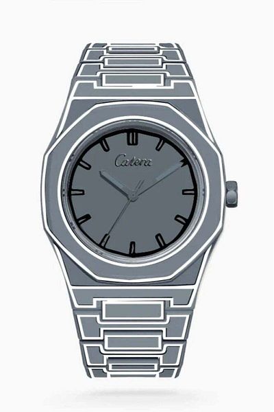 catera Catira Men's Watch with Carbon Strap in Gray
