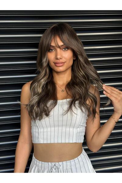 Fenomen Peruk Kahve Tonu Dalgalı Iştılı Vip Peruk Model