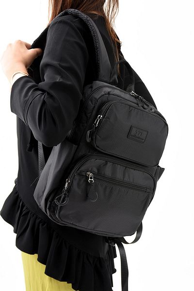 571 Collections Çanta Ultra Light Stylish and Waterproof Medium Backpack Black Model: (571-13-9D)