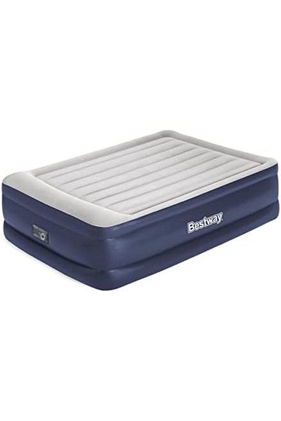 BESTWAY 80" x 60" x 22"/2.03m x 1.52m x 56cm Tritech Airbed Queen Built-in AC Pump
