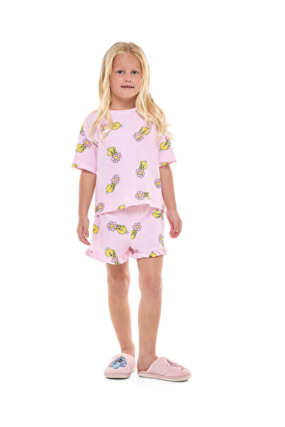 R&B Tweety Printed Shorty Pyjama Set