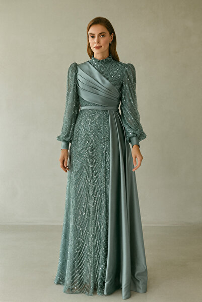 setri 2542 KOL UCU BAĞLAMALI GÖĞÜSÜ KAT DETAYLI ARKASI KUYRUKLU ÖNÜ KUYRUK DE...