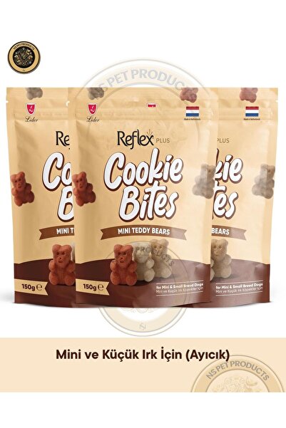 Reflex Cookie Bites Mini Teddy Bears 3X150gr Köpek Ödül Maması 3lü Paket