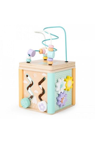 Mercaton Educational wooden cube with maze and sorter HM015472