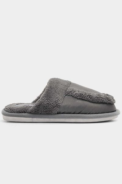 Intisimo Women's Slippers, Classic, Thick, Dark Grey - 37