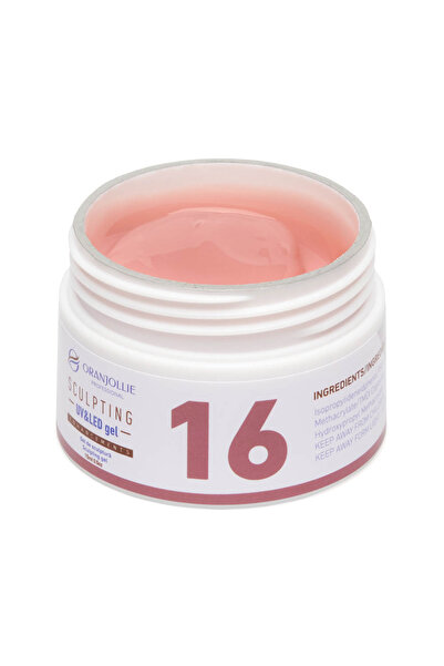 Intisimo Gel UV pentru sculptarea unghiilor, Nail Art, Densitate mare, Modelare ușoară, Cod culoare nr. 16, 15 ml